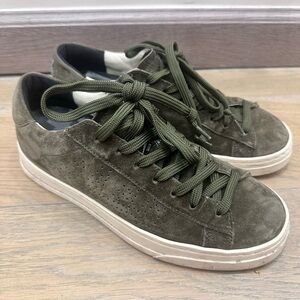 P448 khaki sneakers for women size 6.5